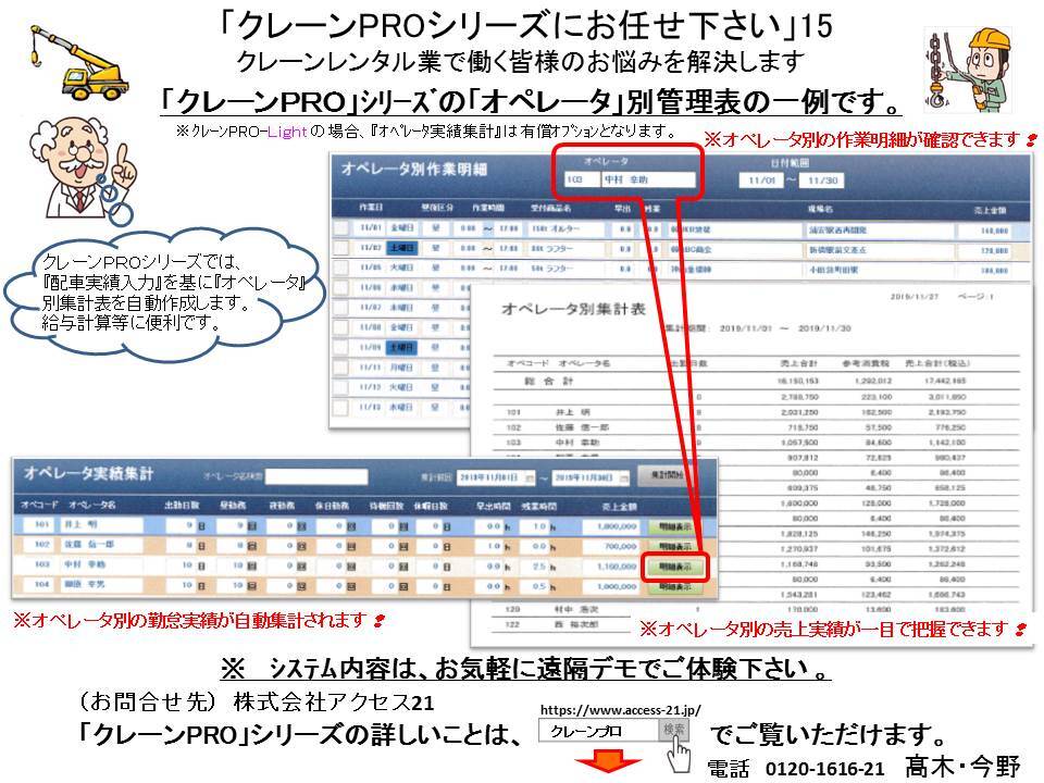 画像：「クレーンPROシリーズにお任せ下さい」13