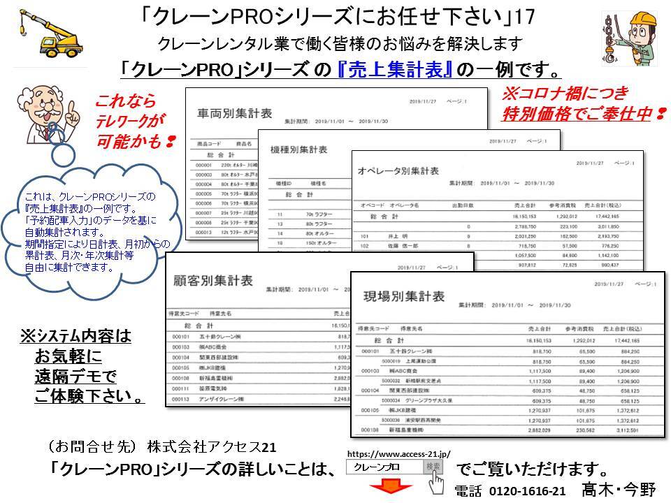 画像：「クレーンPROシリーズにお任せ下さい」13